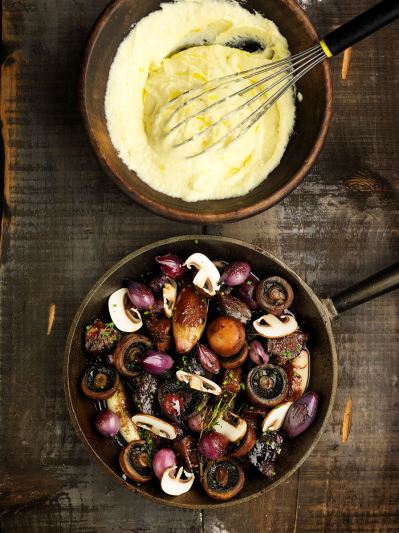 Portvinsstekta lökar och champinjoner Paul Svensson