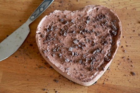 Hjärtans dag, chokladtårta med mandel