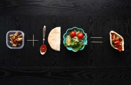 Pita med Quorn Bitar