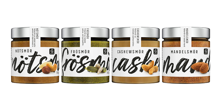 Burkar med nötfröer