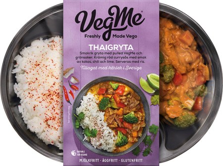 Färdigmatsförpackning med ris och gryta
