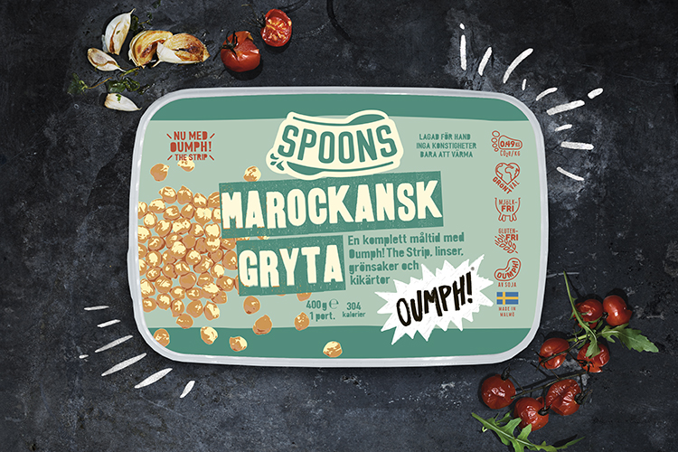 Förpackning till färdig gryta från Spoons