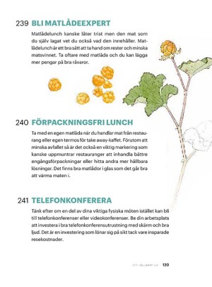 Utdrag en sida ur en bok med illustration av en växt