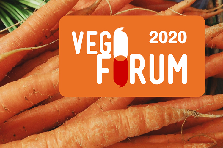 Morötter med texten Vegoforum 2020