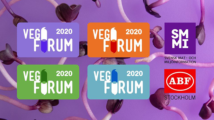 Texten Vegoforum mot lila bakgrund