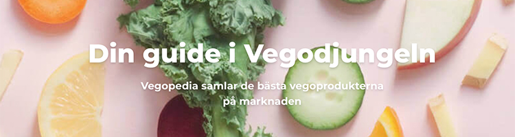 Bild på grönsaker med texten Din guide i Vegodjungeln
